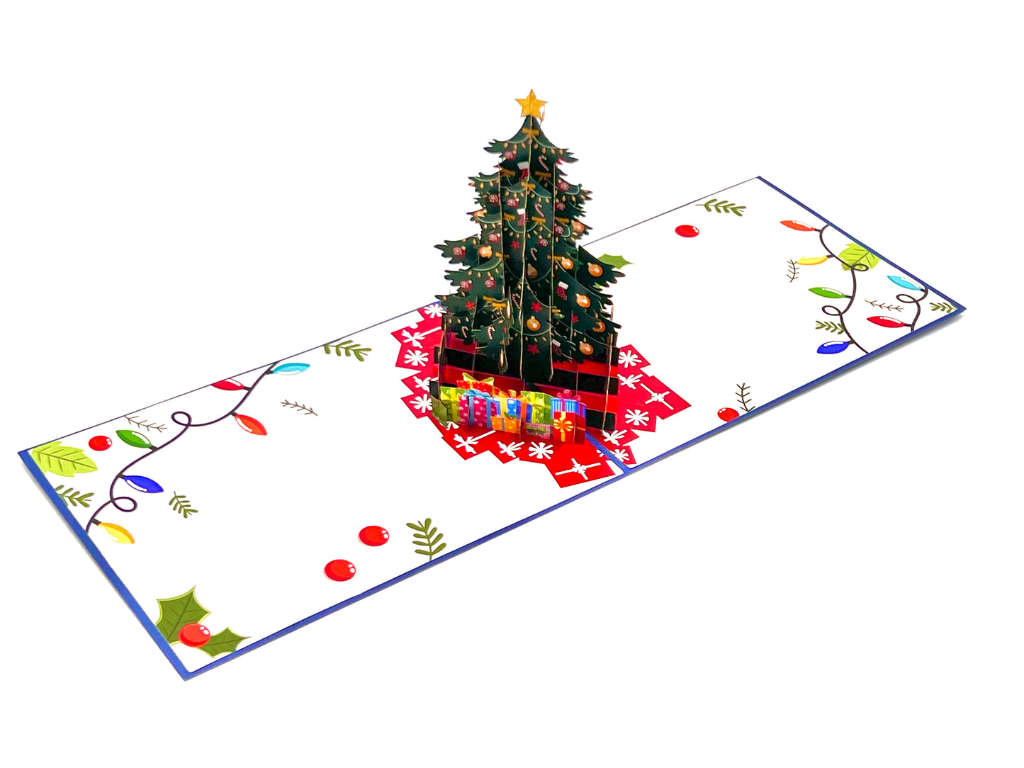 Christmas tree 3D pop up greeting card