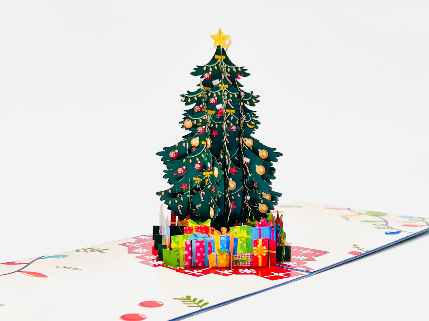 Christmas tree 3D pop up greeting card