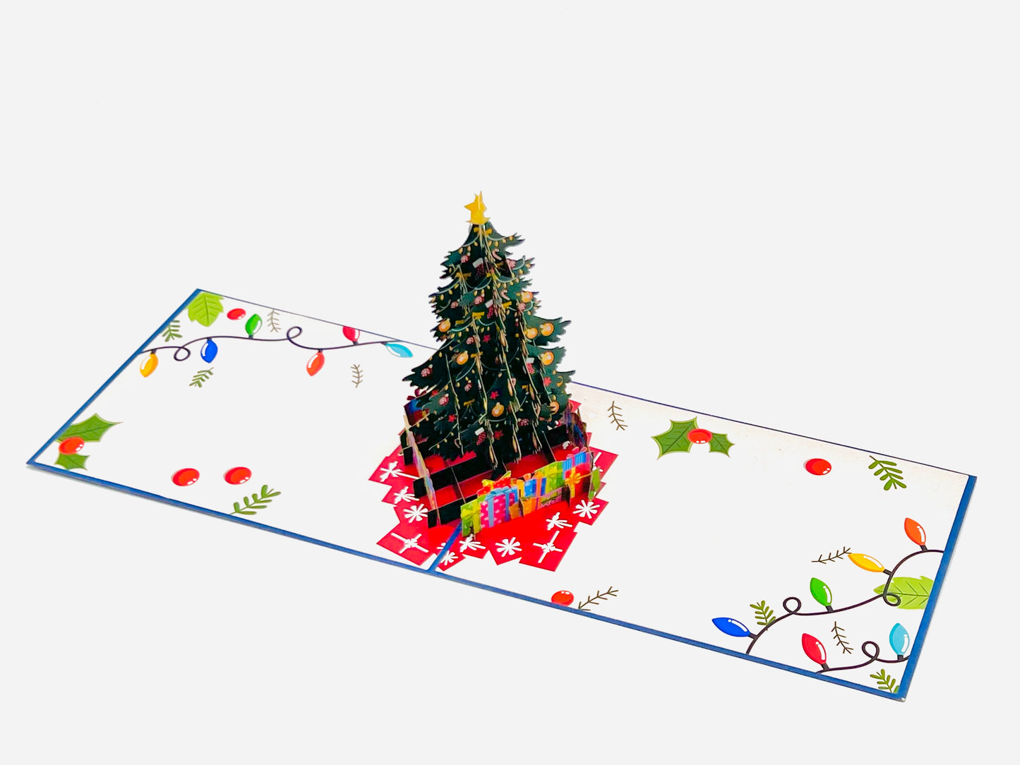 Christmas tree 3D pop up greeting card