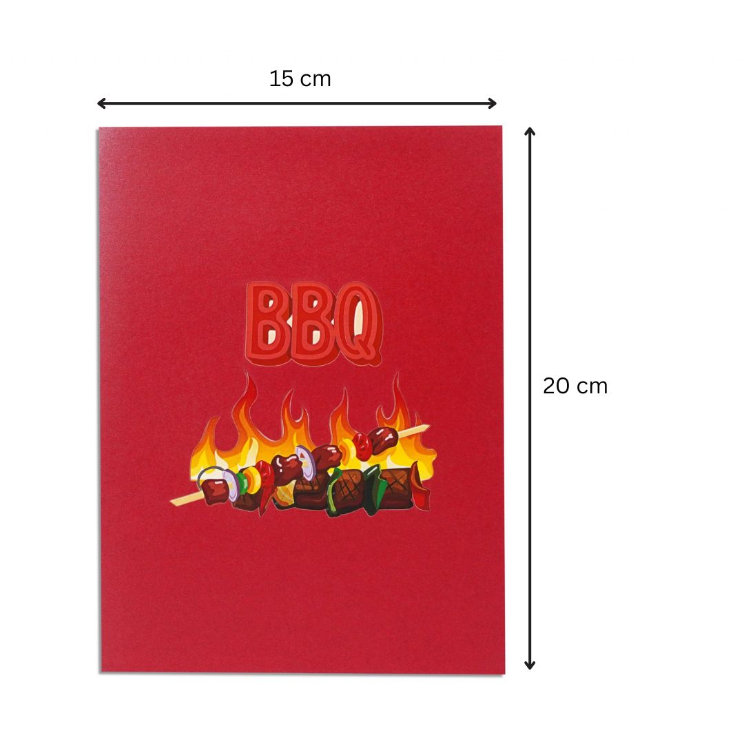 BBQ pop up card, Birthday BBQ pop up card, Father's Day card, 3D card for any occasion