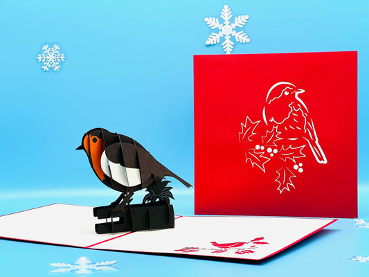 Christmas Robin Pop up Cards