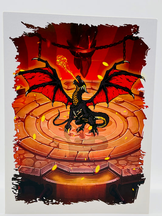 Mystical Dragon Pop-Up Card for any occasion- Birthday, Father's Day, Thinking of you, Get well soon