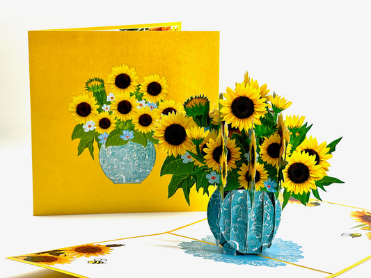 Sunflower pop up card