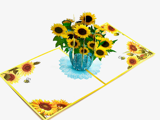 Sunflower pop up card